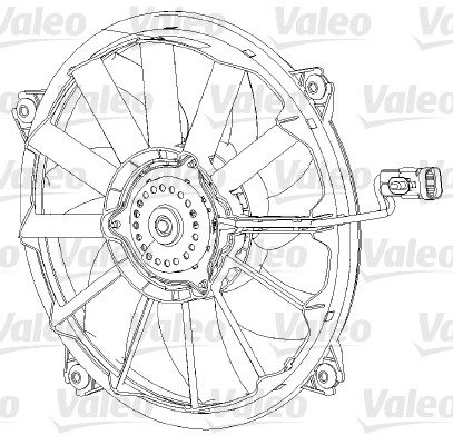 Tuuletin (moottorijäähdytys) VALEO 696091