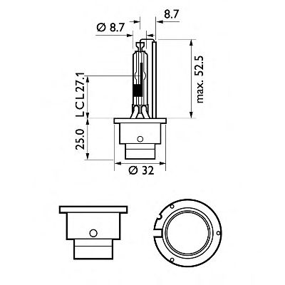 Kaukovalopolttimo PHILIPS 85126WHVC1