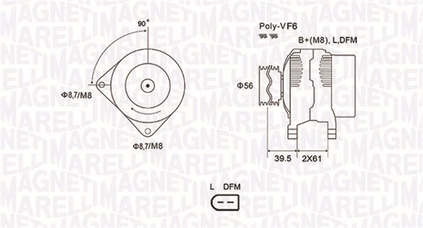 Laturi MAGNETI MARELLI 063731912010
