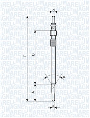 Hehkutulppa MAGNETI MARELLI 062900047304