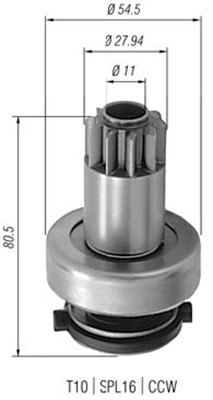 Hammaspyörä, käynnistys MAGNETI MARELLI 940113020308