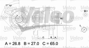 Laturi, DACIA,NISSAN,RENAULT, 2310000QA0, 23100-00QA0, 7711134752, 8200060816, 8200064344, 8200065730, 8200660045