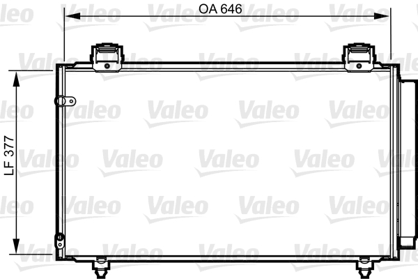 Lauhdutin, ilmastointilaite VALEO 814210