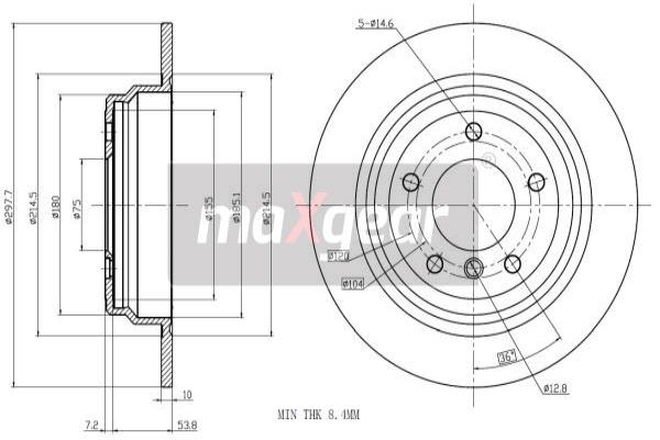 Jarrulevy MAXGEAR 19-0987