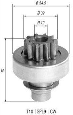 Hammaspyörä, käynnistys MAGNETI MARELLI 940113020396