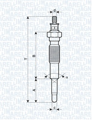 Hehkutulppa MAGNETI MARELLI 062900063304