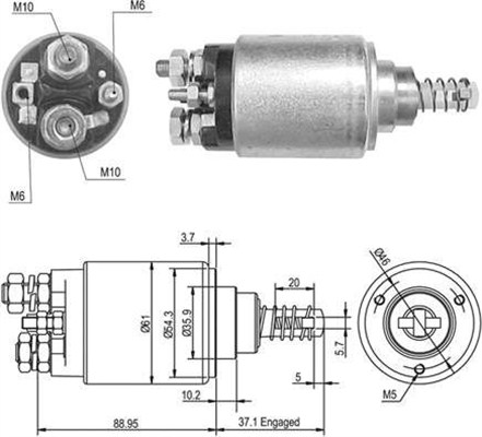 Magneettikytkin, käynnistin MAGNETI MARELLI 940113050389