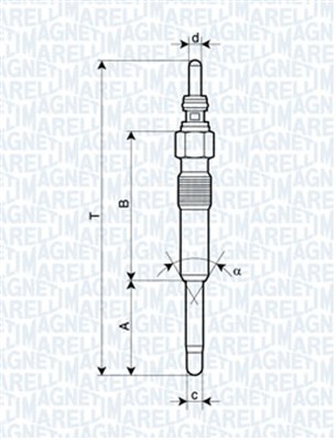 Hehkutulppa MAGNETI MARELLI 062900006304