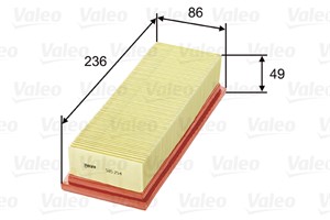 Ilmansuodatin, FIAT TEMPRA, TEMPRA S.W., TIPO, UNO, LANCIA DEDRA, DELTA II, 71736142, 7554755