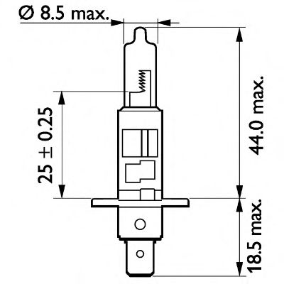 Kaukovalopolttimo PHILIPS 13258MDC1