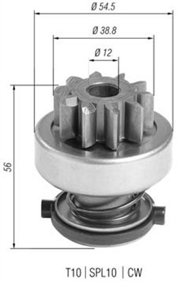 Hammaspyörä, käynnistys MAGNETI MARELLI 940113020397