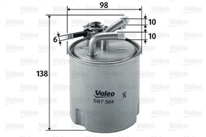 Polttoainesuodatin, NISSAN NP300 NAVARA, NP300 NAVARA Flak/chassi, PATHFINDER III, 16400EB300, 16400-EB300, 16400EB30A, 16400-EB30A, 164