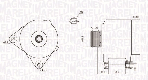 Laturi MAGNETI MARELLI 063731860010