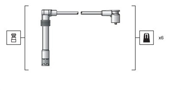 Sytytysjohtosarja MAGNETI MARELLI 941318111162