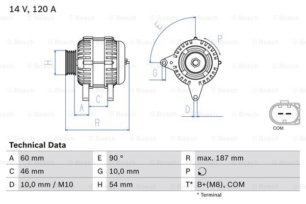 Laturi BOSCH 0 986 080 350