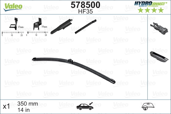 Pyyhkijänsulka VALEO 578500