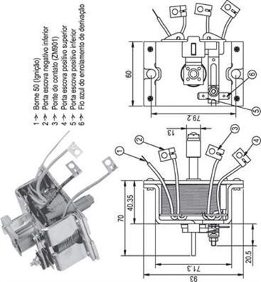 Magneettikytkin, käynnistin MAGNETI MARELLI 940113050337