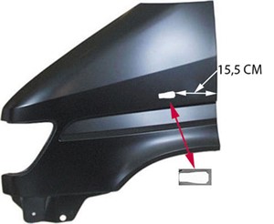Lokasuoja, Eteen, vasen, MERCEDES-BENZ, 901 637 3001, A 901 637 30 01