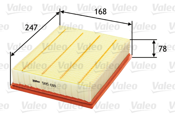 Ilmansuodatin VALEO 585018