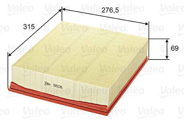 Ilmansuodatin VALEO 585036
