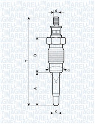 Hehkutulppa MAGNETI MARELLI 062900016304