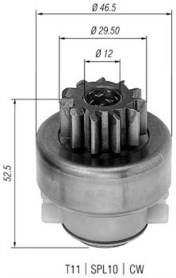 Hammaspyörä, käynnistys MAGNETI MARELLI 940113020283