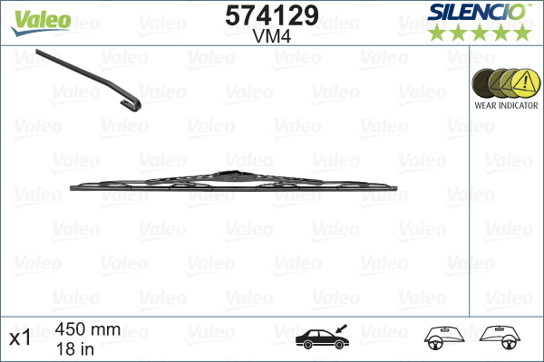 Pyyhkijänsulka VALEO 574129