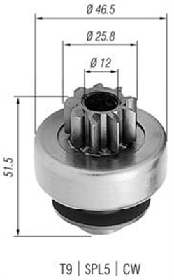 Hammaspyörä, käynnistys MAGNETI MARELLI 940113020248