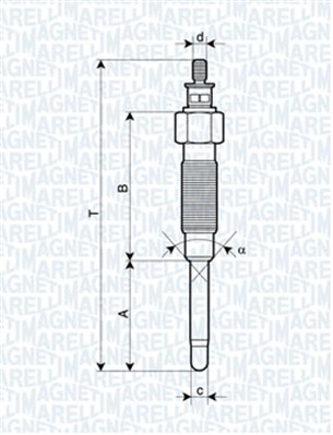 Hehkutulppa MAGNETI MARELLI 062900065304