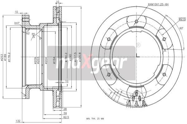 Jarrulevy MAXGEAR 19-3356