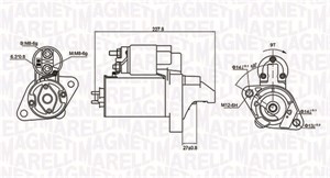 Käynnistin, AUDI A4, A4 Avant, A4 Cabriolet, A6, A6 Avant, A8, ALLROAD, SKODA SUPERB I, 078911023D