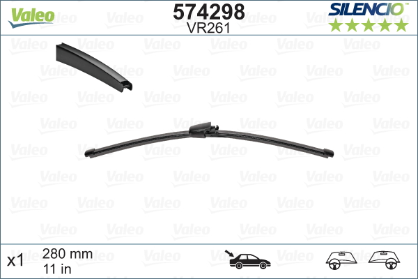 Pyyhkijänsulka VALEO 574298