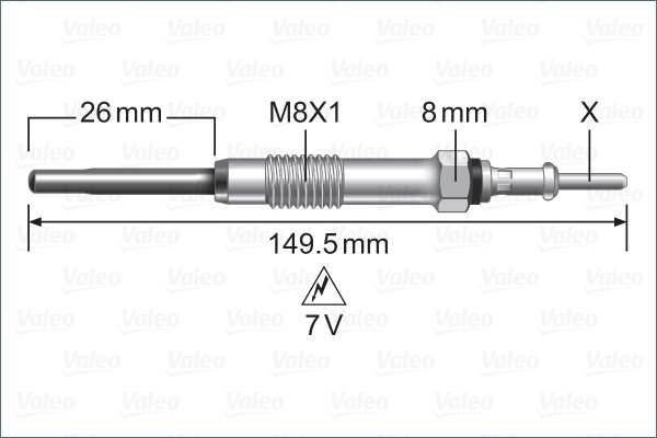 Hehkutulppa VALEO 345253