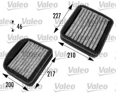 Raitisilmasuodatin VALEO 698772