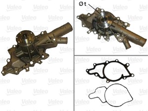 Vesipumppu, MERCEDES-BENZ, 05103576AB, 5103576AA, 5103576AB, 6112000501, 6112001101, 6112200110