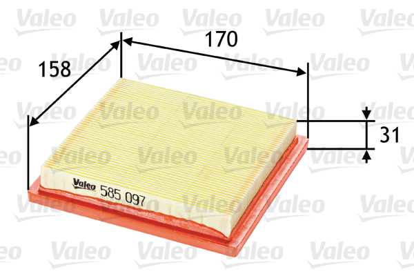 Ilmansuodatin VALEO 585097