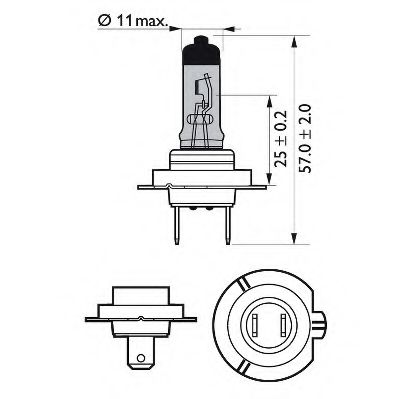 Kaukovalopolttimo PHILIPS 12972WHVSM
