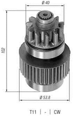 Hammaspyörä, käynnistys MAGNETI MARELLI 940113020300