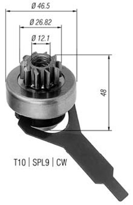 Hammaspyörä, käynnistys MAGNETI MARELLI 940113020268