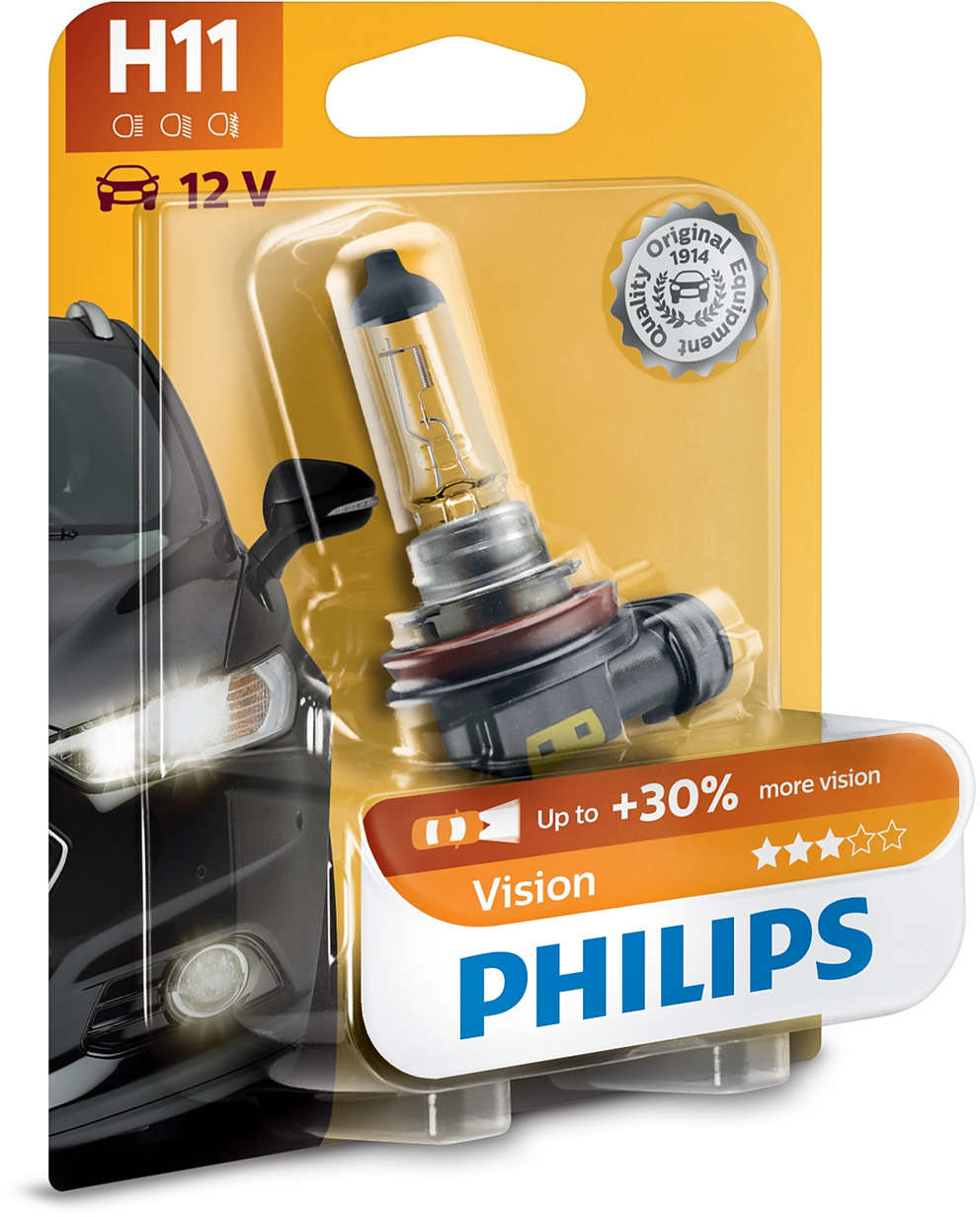 Halogeeni poltin PHILIPS VISION 12V H11 55W