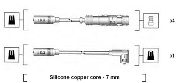 Sytytysjohtosarja MAGNETI MARELLI 941055050530