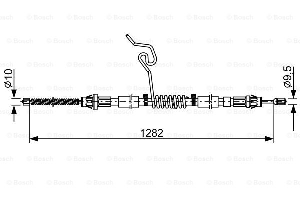 Käsijarruvaijeri BOSCH 1 987 482 462
