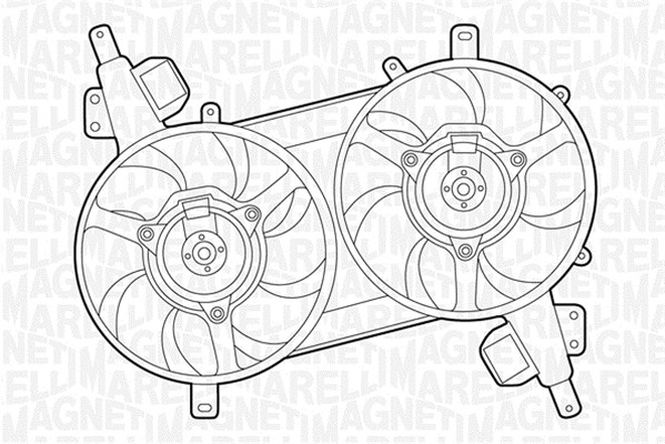 Tuuletin (moottorijäähdytys) MAGNETI MARELLI 069422039010