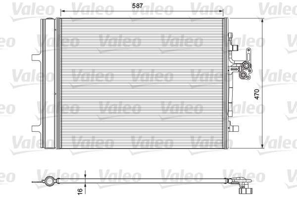 Lauhdutin, ilmastointilaite VALEO 814318