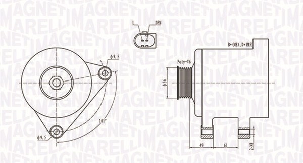 Laturi MAGNETI MARELLI 063731782010