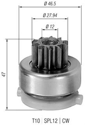 Hammaspyörä, käynnistys MAGNETI MARELLI 940113020409