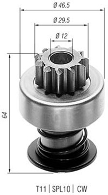 Hammaspyörä, käynnistys MAGNETI MARELLI 940113020025