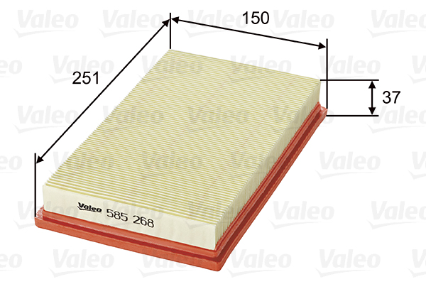 Ilmansuodatin VALEO 585268