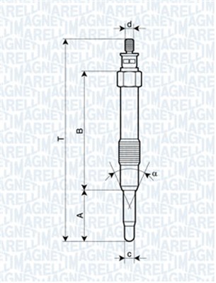 Hehkutulppa MAGNETI MARELLI 062900000304