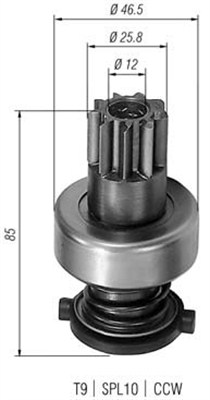 Hammaspyörä, käynnistys MAGNETI MARELLI 940113020124